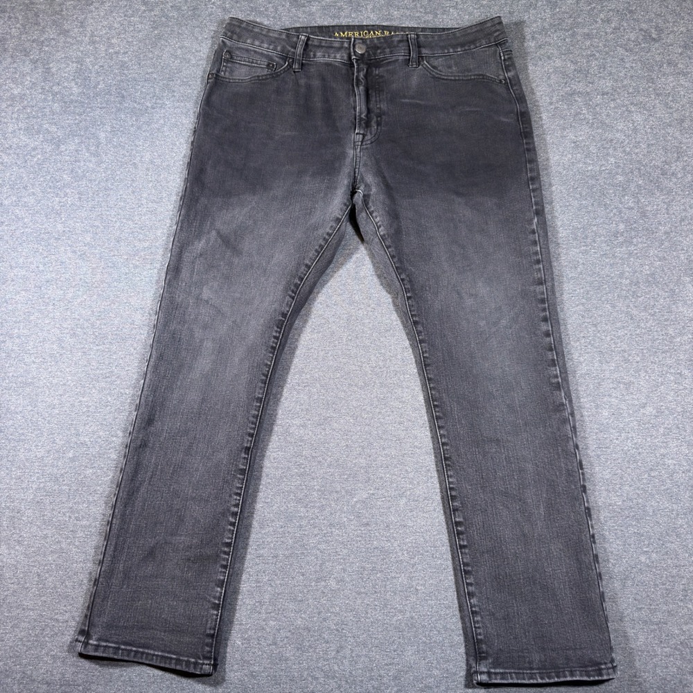American Eagle Jeans Men 36x30 Black Slim 360 Extreme Flex Stretch Denim Pants